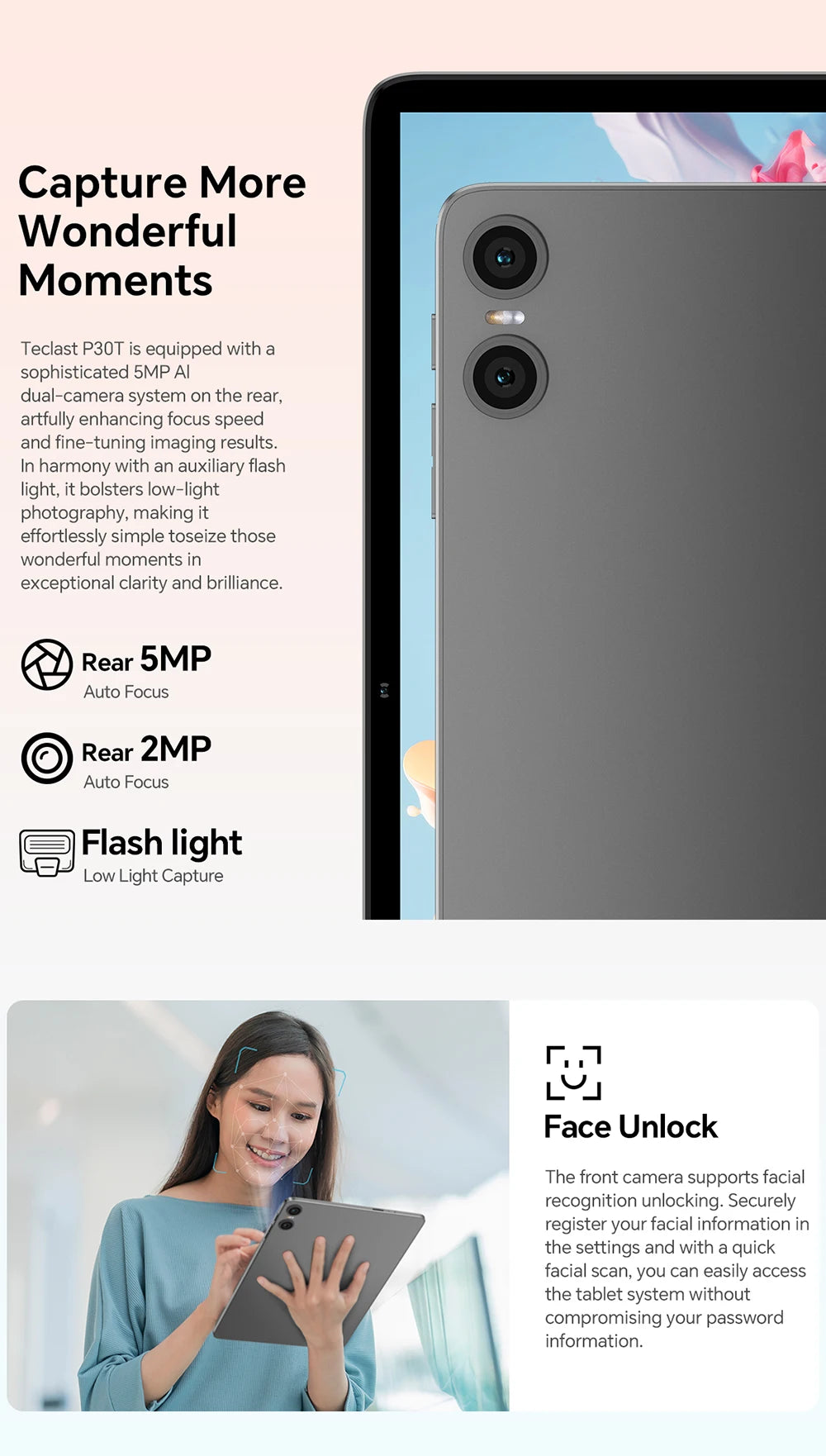 Custodia Teclast P30T con accessori tutto-in-uno per tablet