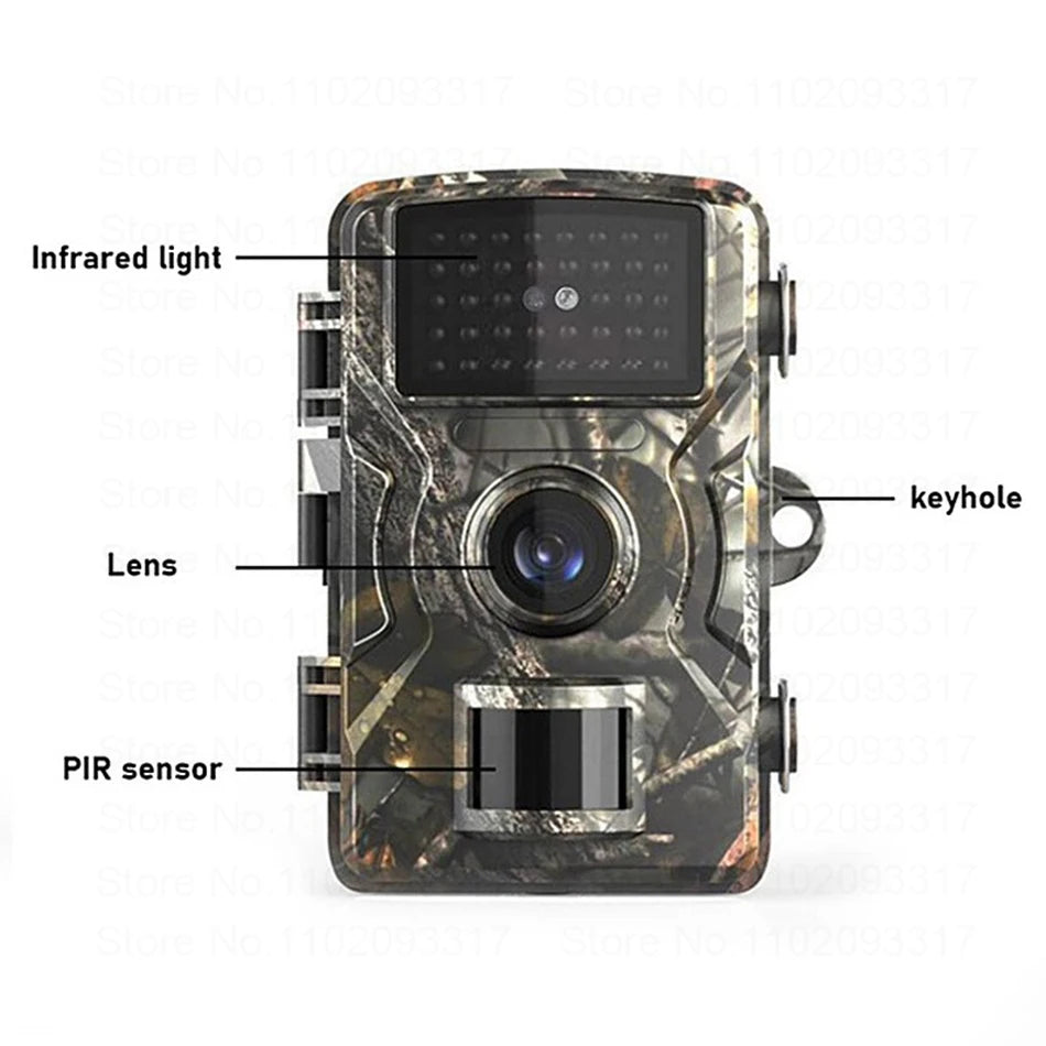 16MP 1080P Infrared Trail Camera for Wildlife Monitoring