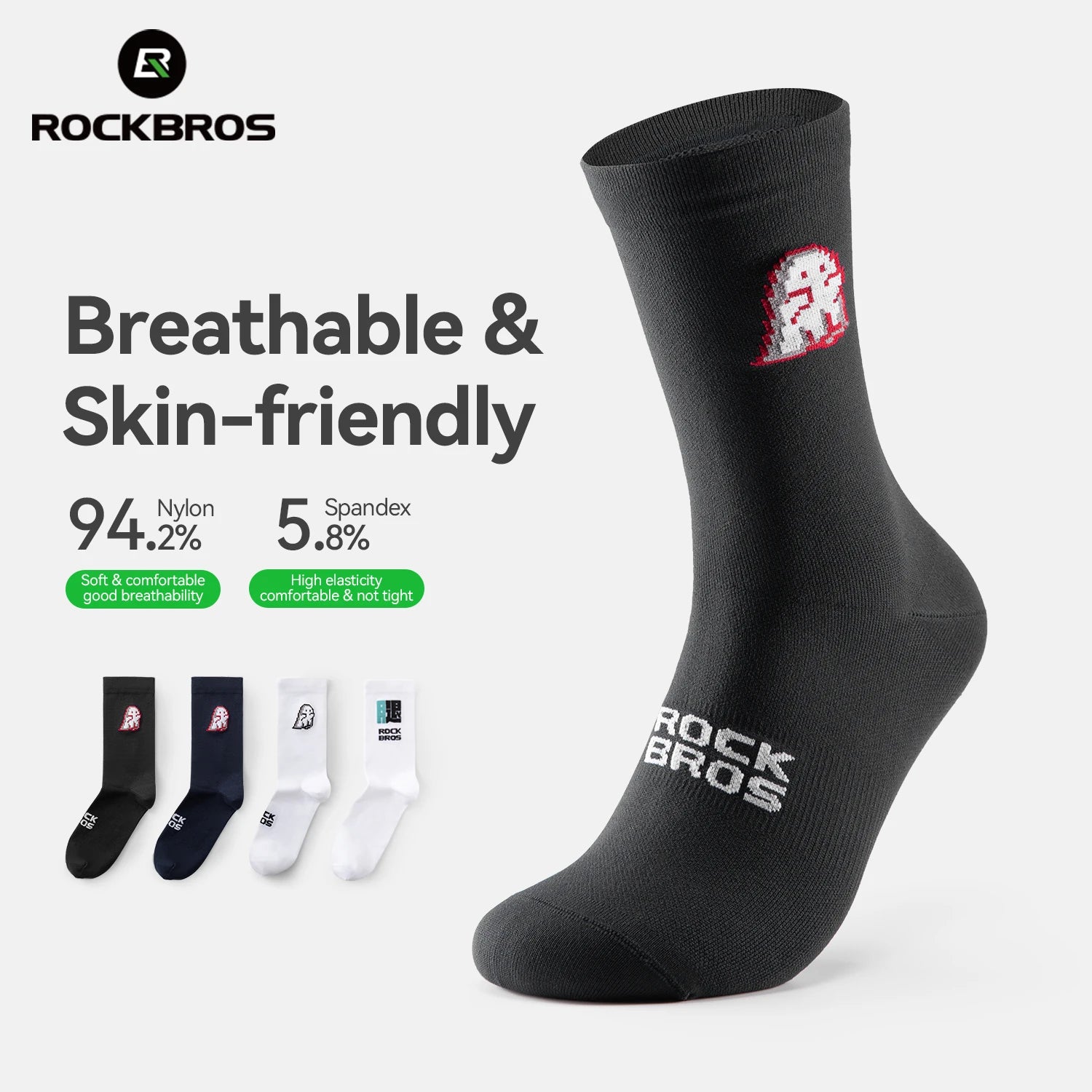 Cycling Socks Nylon Elastane Moisture-Absorbing Sport Socks