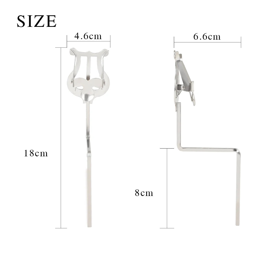 Portable Marching Music Stand for Clarinet, Trumpet, Flute and Sax
