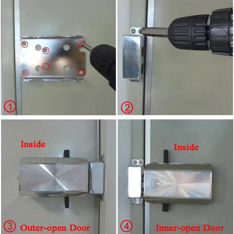 Tuya/TTlock Remote Control Door Lock Bluetooth Wireless Smart Lock Deadbolt Lock Electronic Keyless Invisible Lock