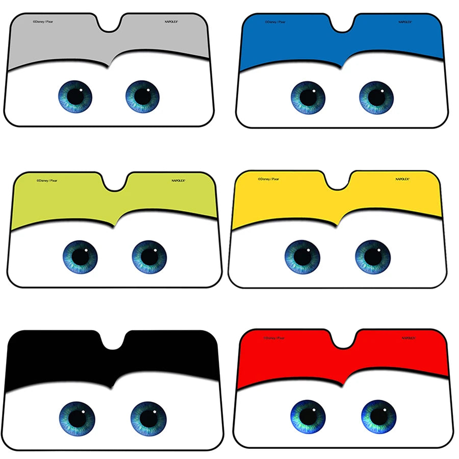 Cartoon-Eye Windscreen Sunshade – Color Options