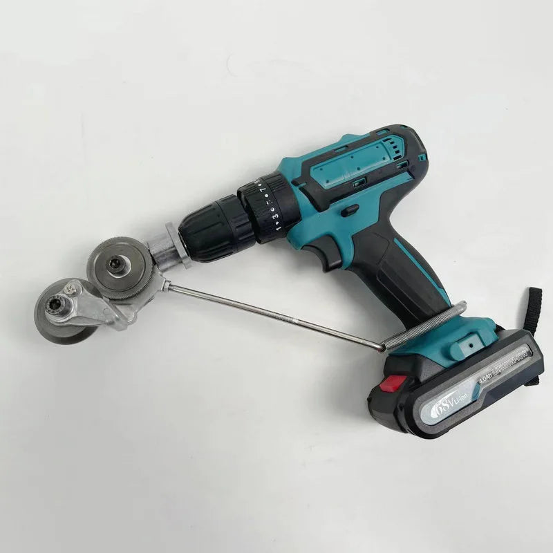 Drill-Powered Sheet Metal Cutter Attachment