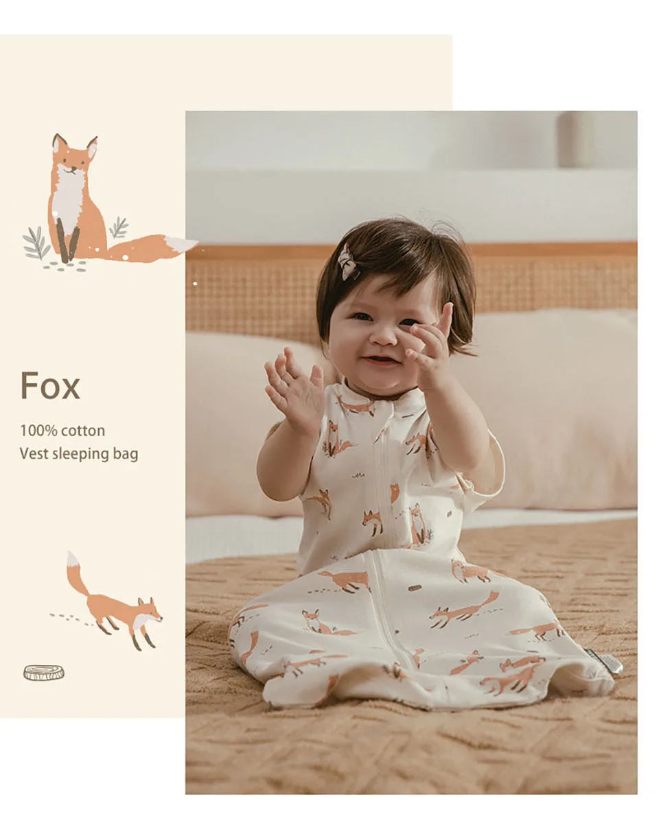 Baby Sleeping Bag Newborn Swaddle Thin Cotton Sack