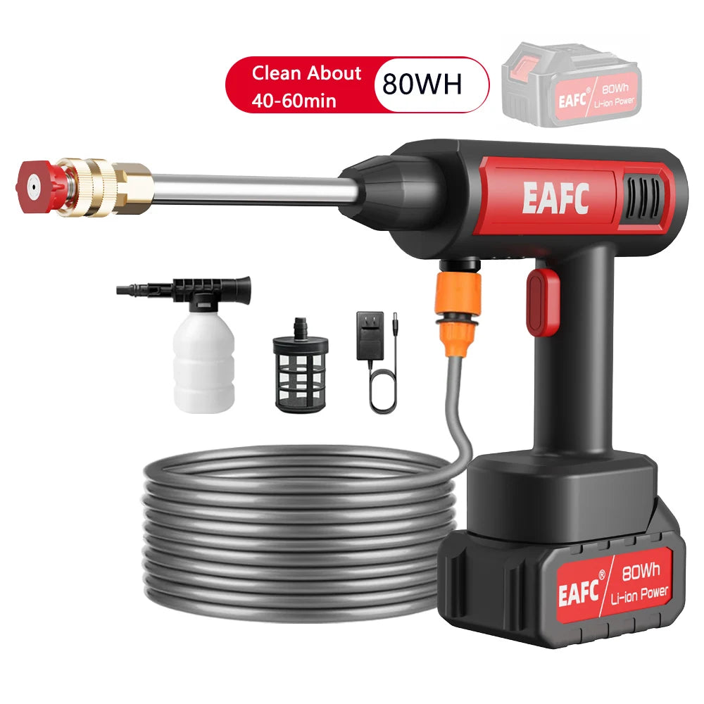Cordless 60Bar Electric Car Wash Gun with Foam Generator