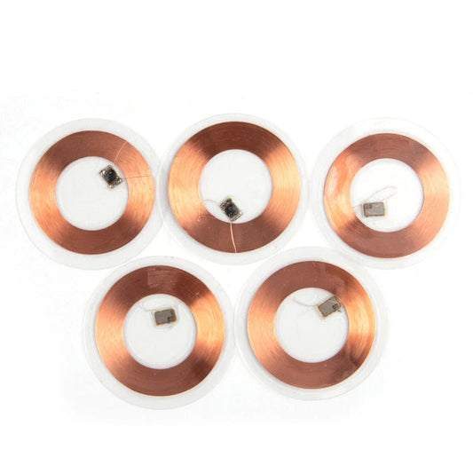 5Pcs 125KHz ID T5577 Writable Rewritable Copper Coil Coin Card Keyfob RFID Ultra-thin Cell Phone Access Card Spy-shop.com
