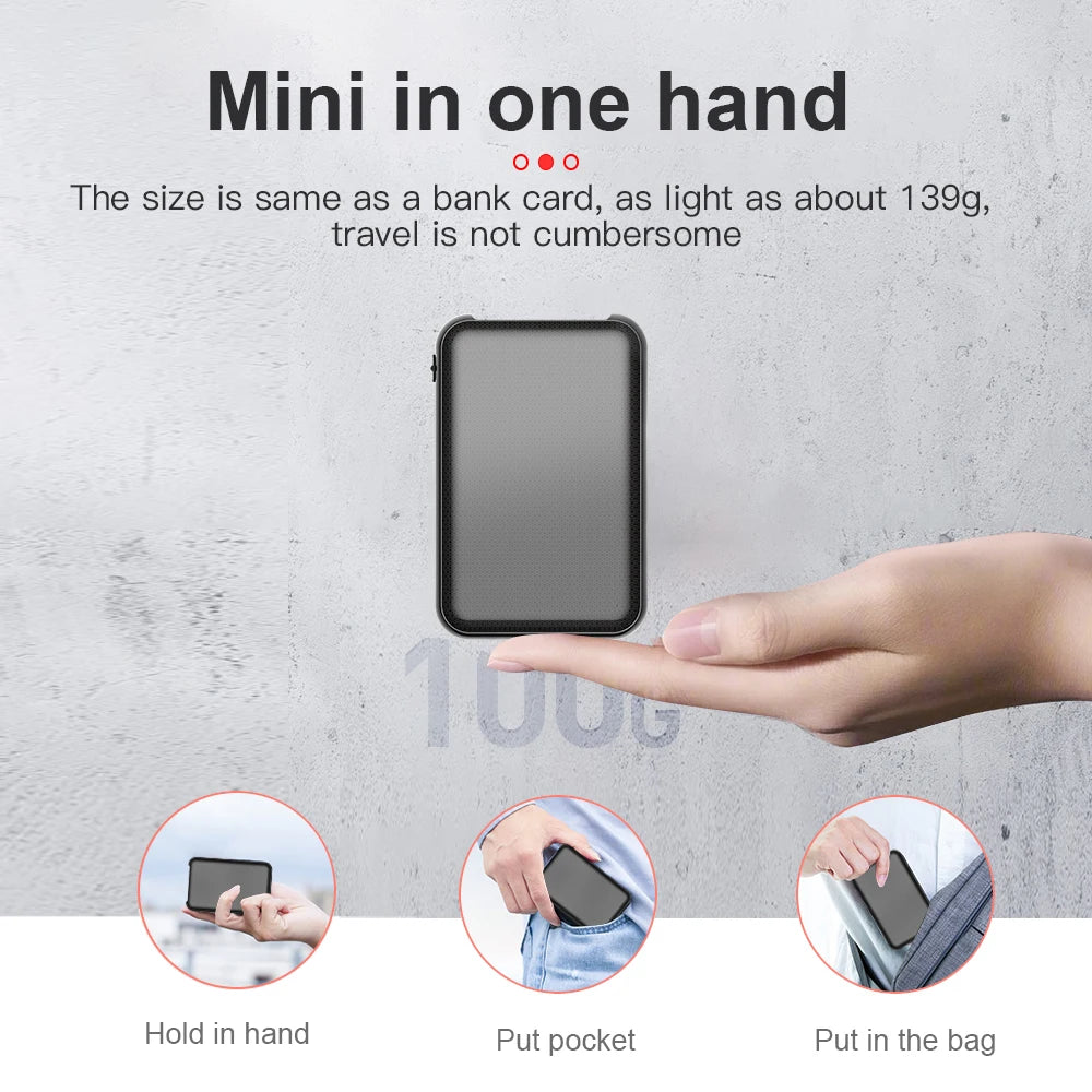5000mAh Mini Power Bank Recorder Digtal Voice 8/32G Sound Record Activated Professional Large Capacity Storage MP3 Recording Pen