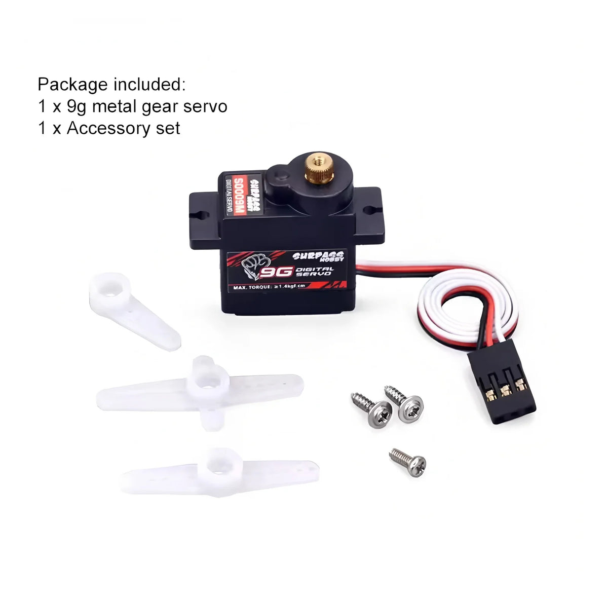 Metal-Gear Digital RC Servo - Size and Pack Options