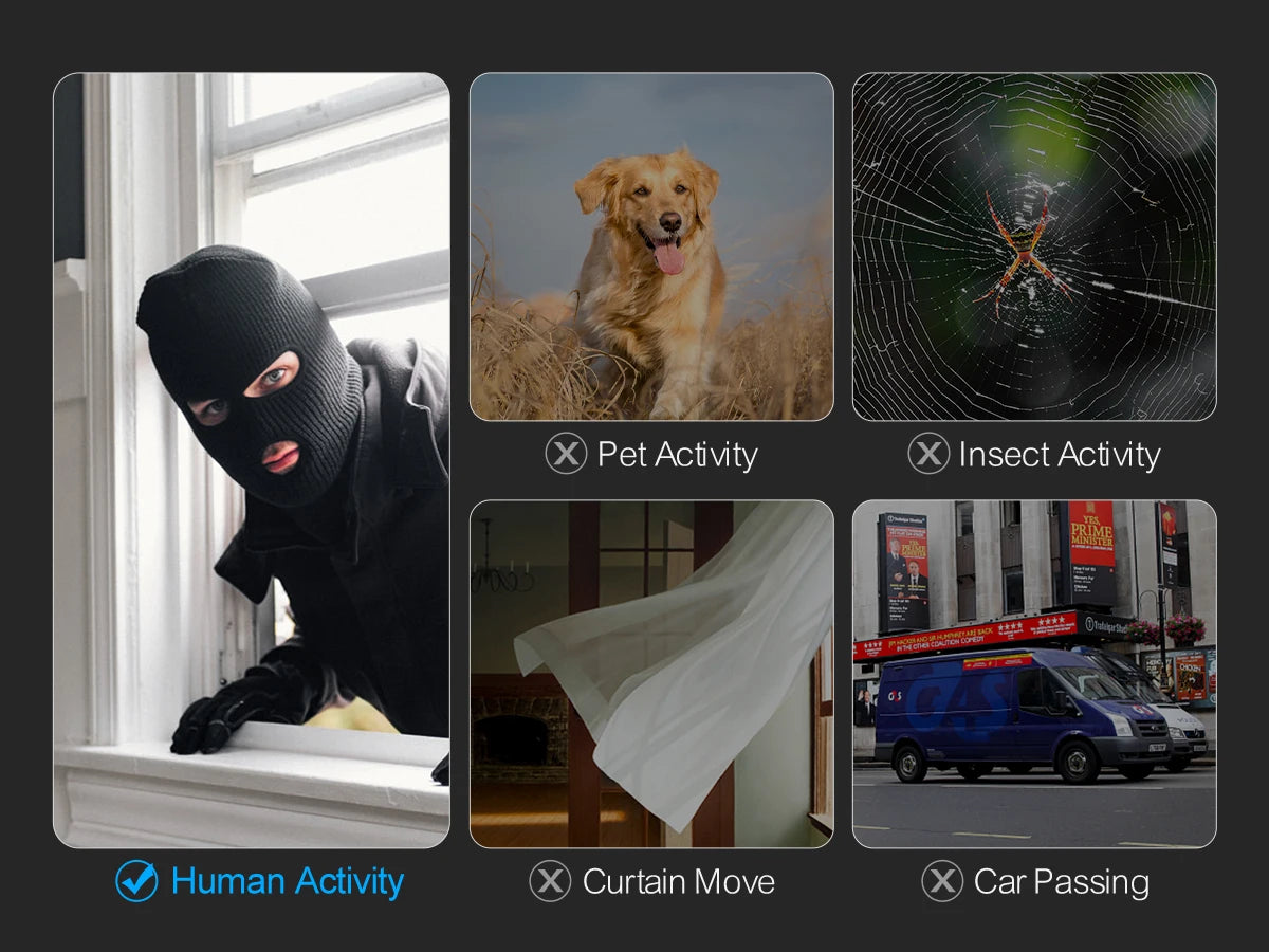 4K POE Security Camera with Human Detection, Color Night Vision & Two-Way Audio