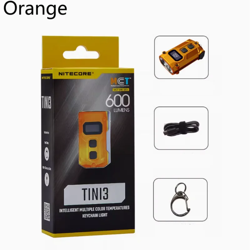 TINI3 600-Lumen Rechargeable Keychain Flashlight