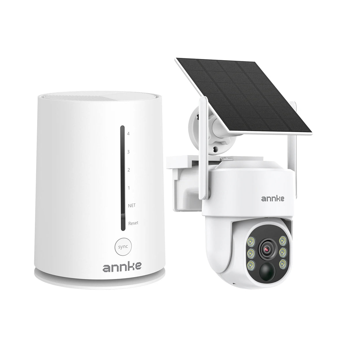 4MP Wireless Solar Security Camera System with 4CH NVR