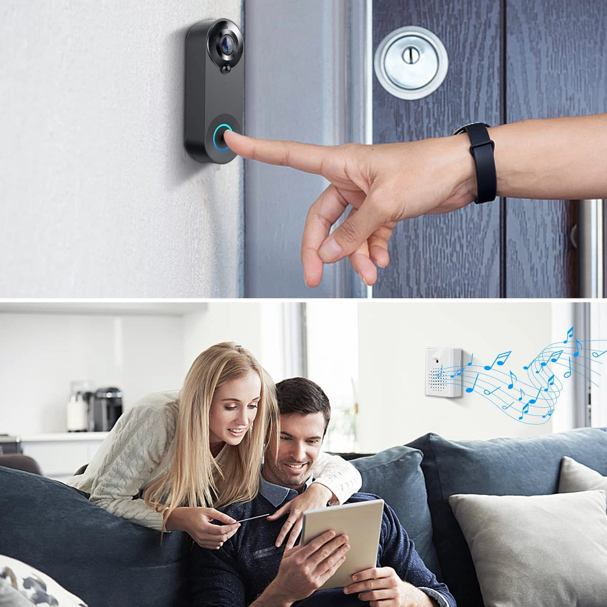 1080p Tuya video-deurbel met wifi-opties