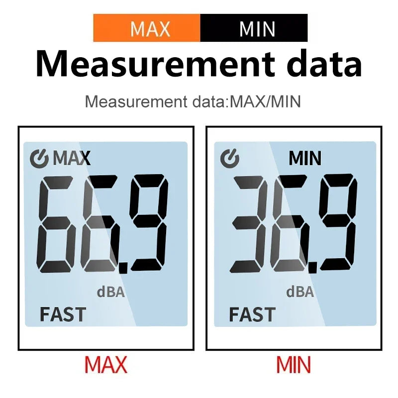 DY38 digitale geluidsniveaumeter