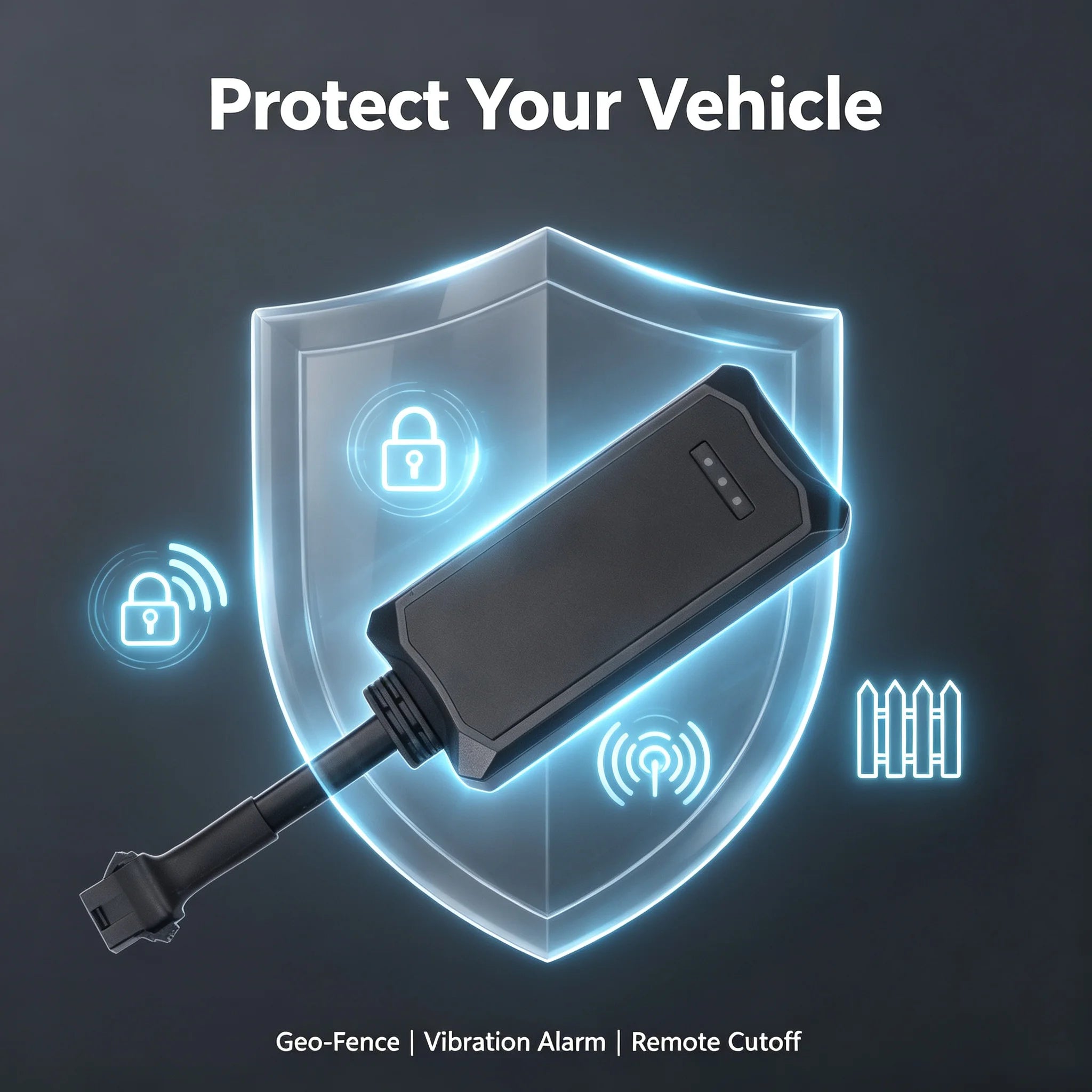 Traceur GPS pour voiture 2G GSM Dispositif de suivi automobile G17 Anti-vol Alarme anticollision/g- pas? Vibrationnel Gestion de flotte Batterie intégrée