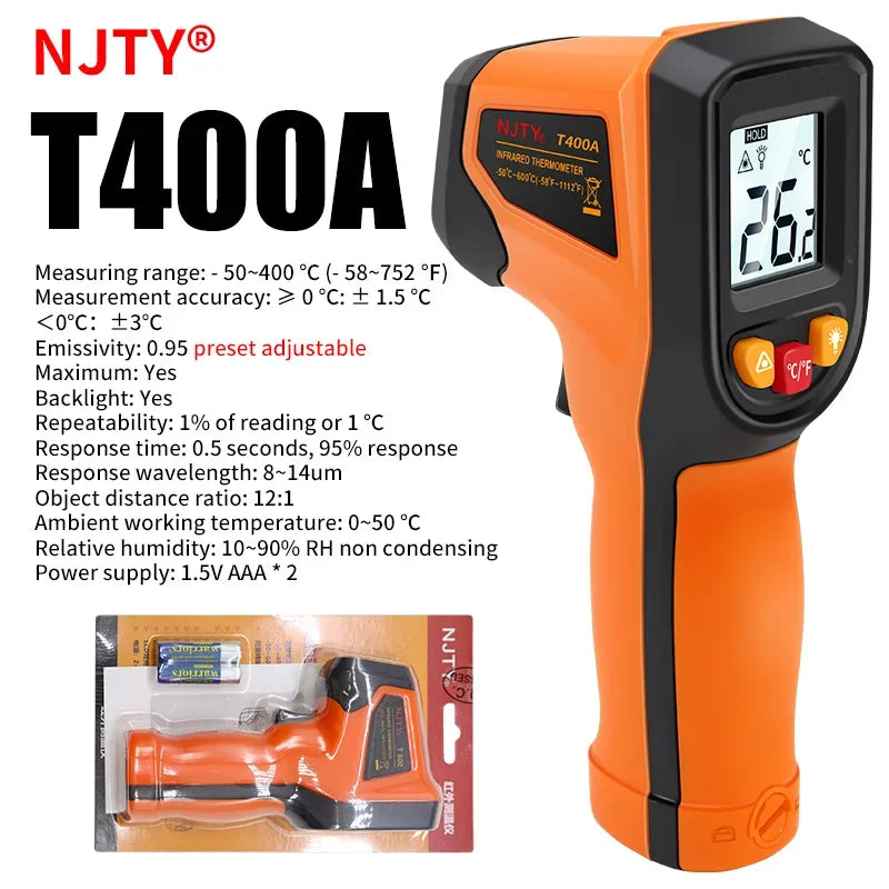 Infrared Surface Thermometer - Range Options