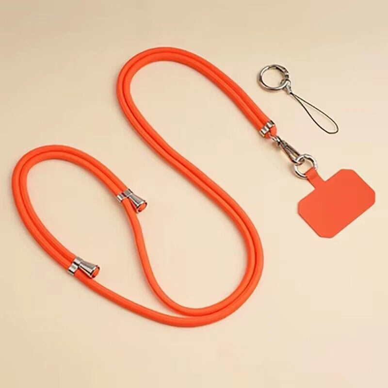 1pcs Crossbody Lanyard Necklace Strap Universal Mobile Phone Adjustment Long Hanging Rope With Clip Anti-Lost Lanyard 