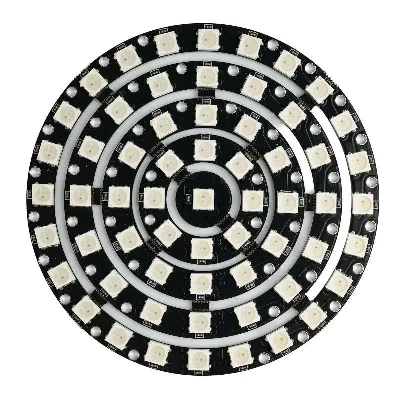 WS2812B individueel adresseerbare RGB-ledring of -strip