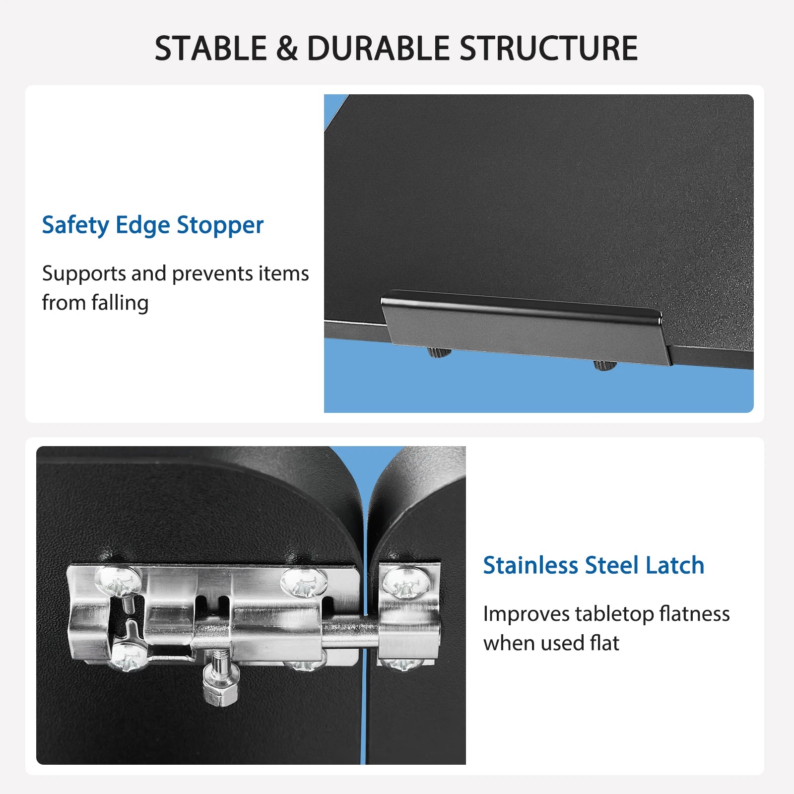 Adjustable Overbed Table with Tilt Top for Bedside Work and Meals