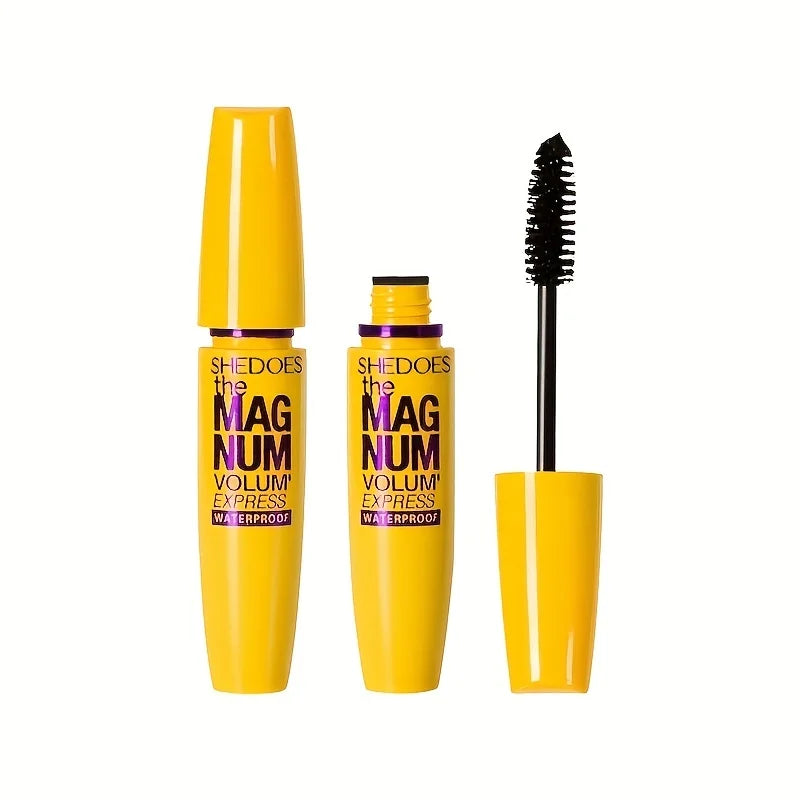 4D Black Mascara Thickening, Lengthening, Curling, Waterproof Liquid Fiber Mascara 