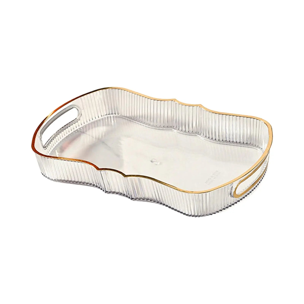 Decorative Serving and Storage Tray with Handles
