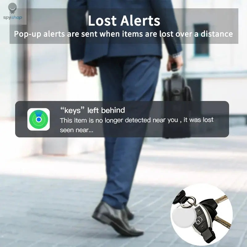 Security Bluetooth GPS Tag Based on iphone Find My app Anti-lose Tracker Sound Locate Message Reminder Alarm Key Finder Spy-shop.com