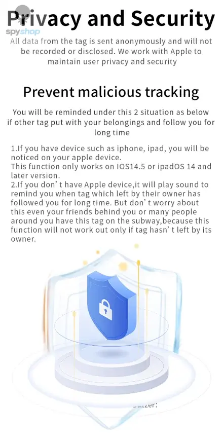 Security Bluetooth GPS Tag Based on iphone Find My app Anti-lose Tracker Sound Locate Message Reminder Alarm Key Finder Spy-shop.com