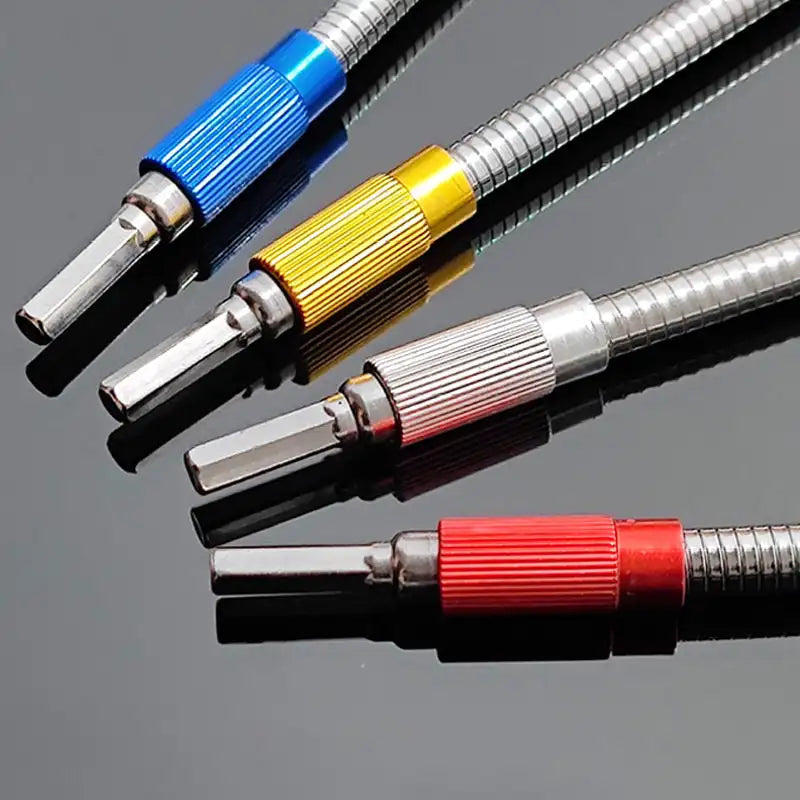 Hexagonal Shank Metal Flex Universal Extension Bit Holder Magnetic Hex Screwdriver Bit Connection Extension Rod for Hand Drill 