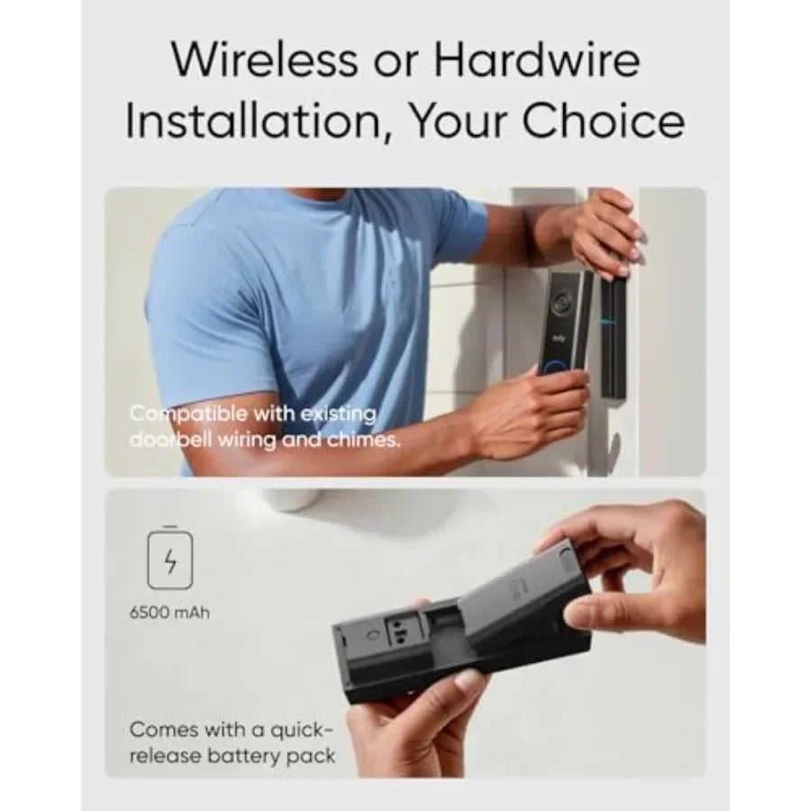 Video Doorbell Camera C31 with 2K FHD Head-to-Toe View