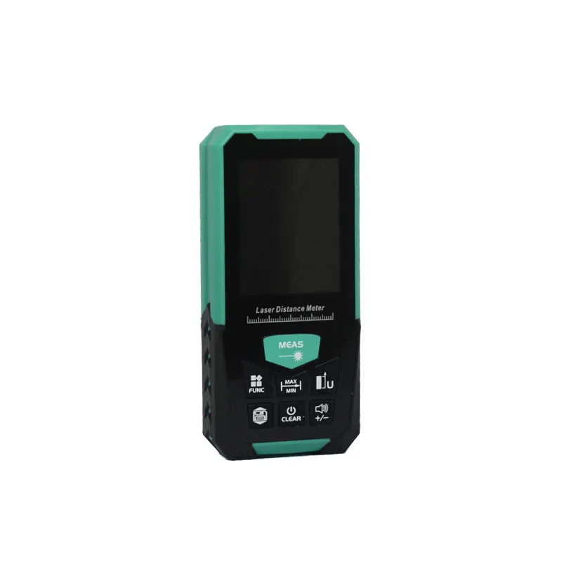 Laser Rangefinder, Green Laser Source, Multiple Measurement Modes, M/FT/IN Unit Switching, Battery Free, 5 Range Options