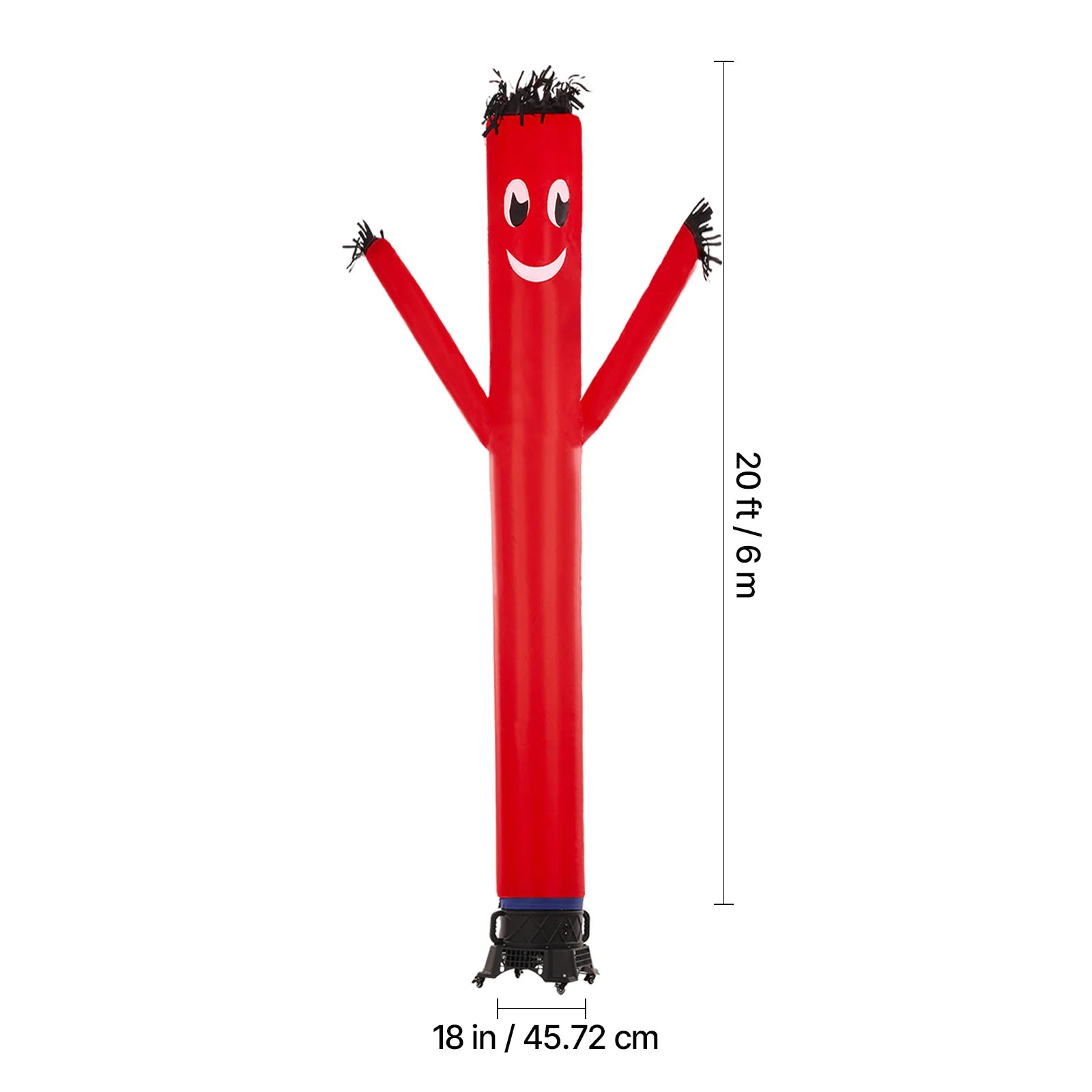 SucceBuy Inflatable Tube Man Set 6/20ft Tall with 1/15 / 1 HP Blower PP Shell IPX3 Waterproof Blower Fan for Outdoor Advertising