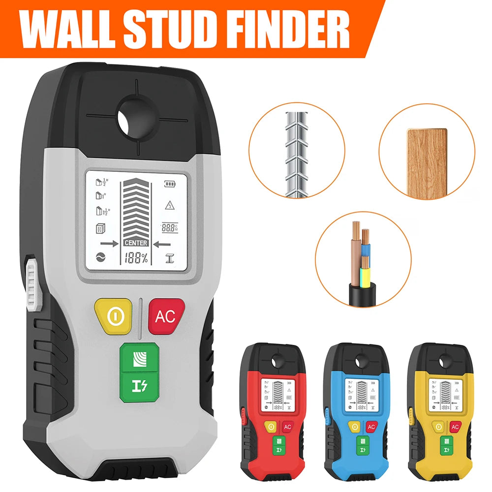 HW-100 Wall Scanner for Studs, Metal and AC Cables
