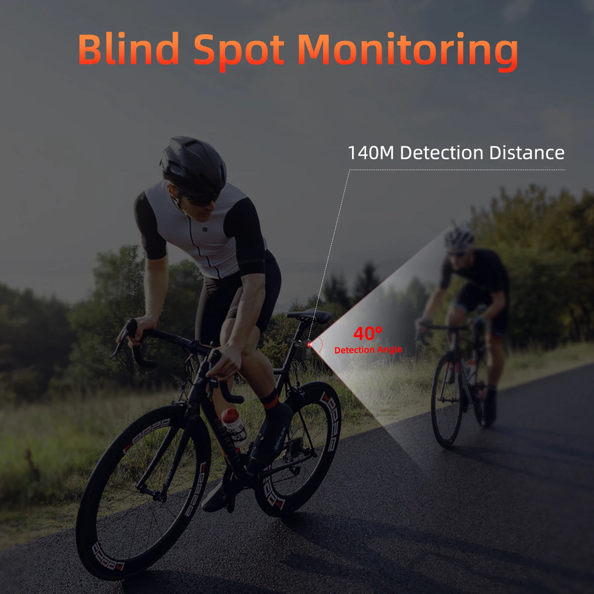 Luz trasera de bicicleta radar W100