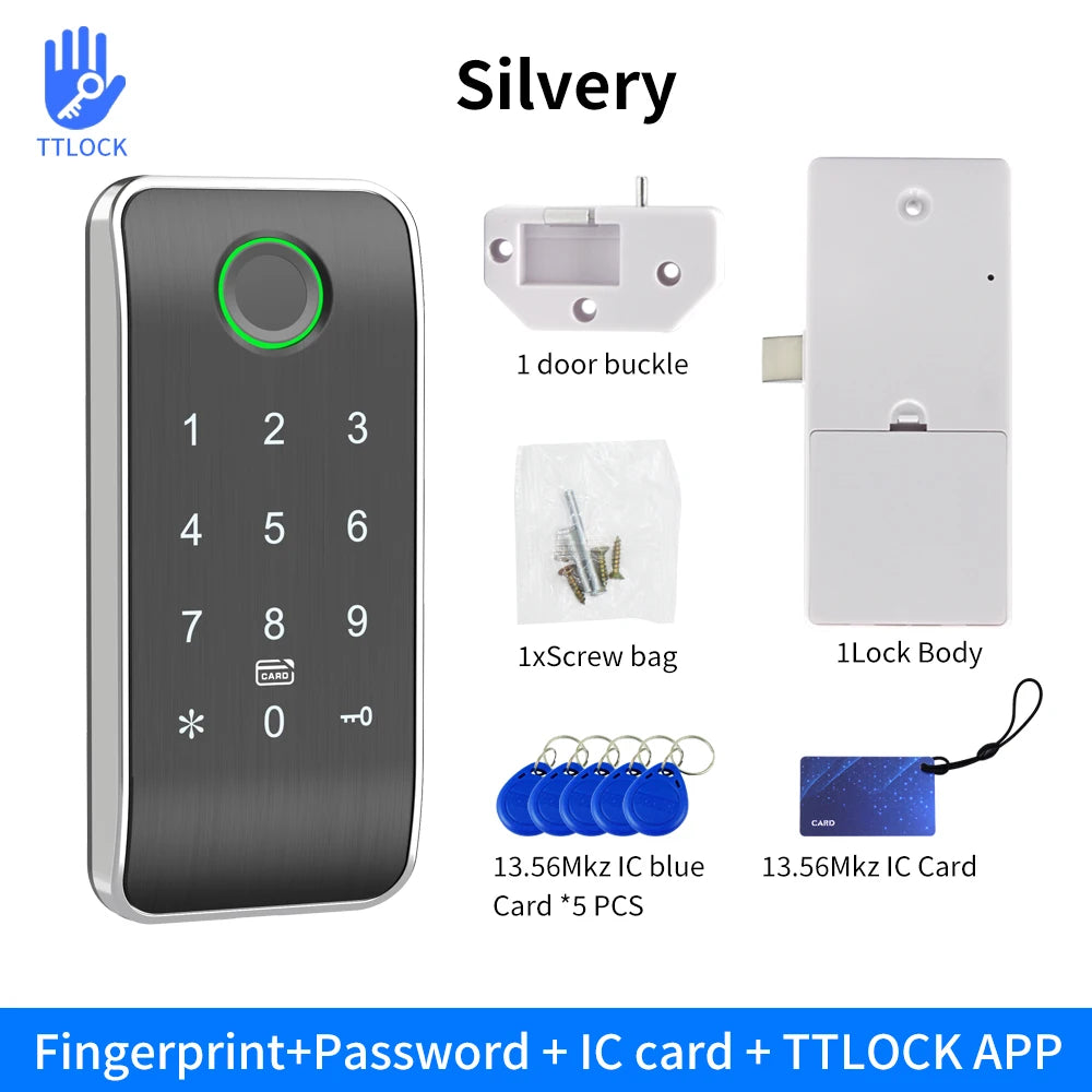 Serratura per armadietti TTLock - opzioni con tastierino o impronta digitale
