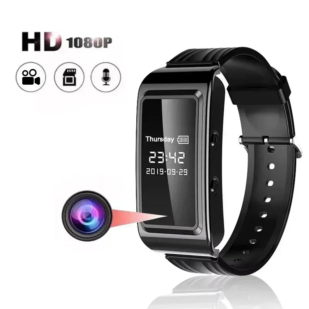 8-64GB Mini Voice Video Recorder 1080P DV Professional Digital Bracelet Dictaphone Portable Home Smart Small Security Camcorder