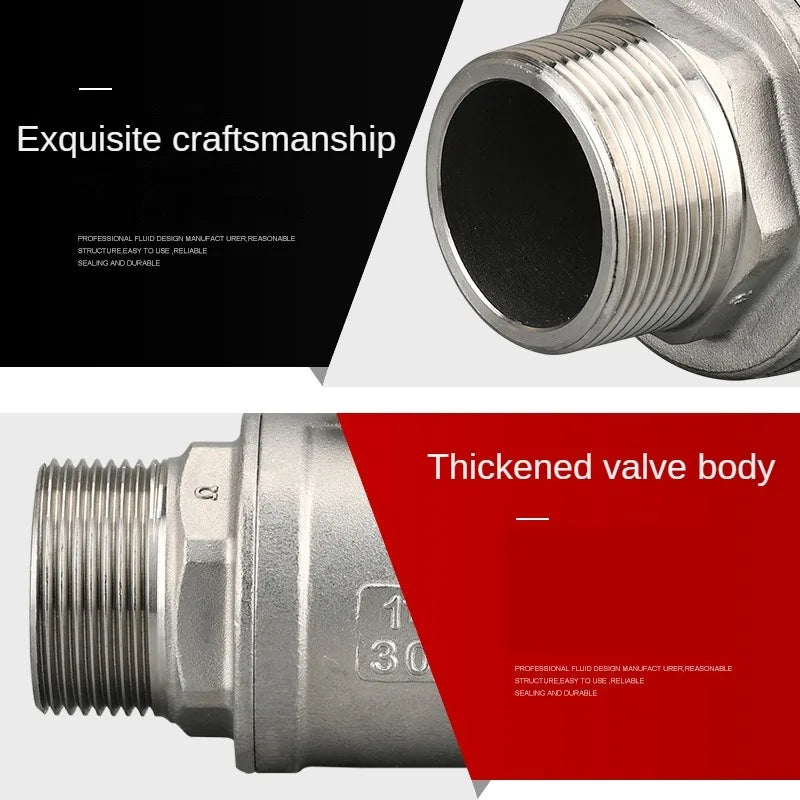 316 Stainless Steel 2P Ball Valve for Water, Gas, and Oil Systems