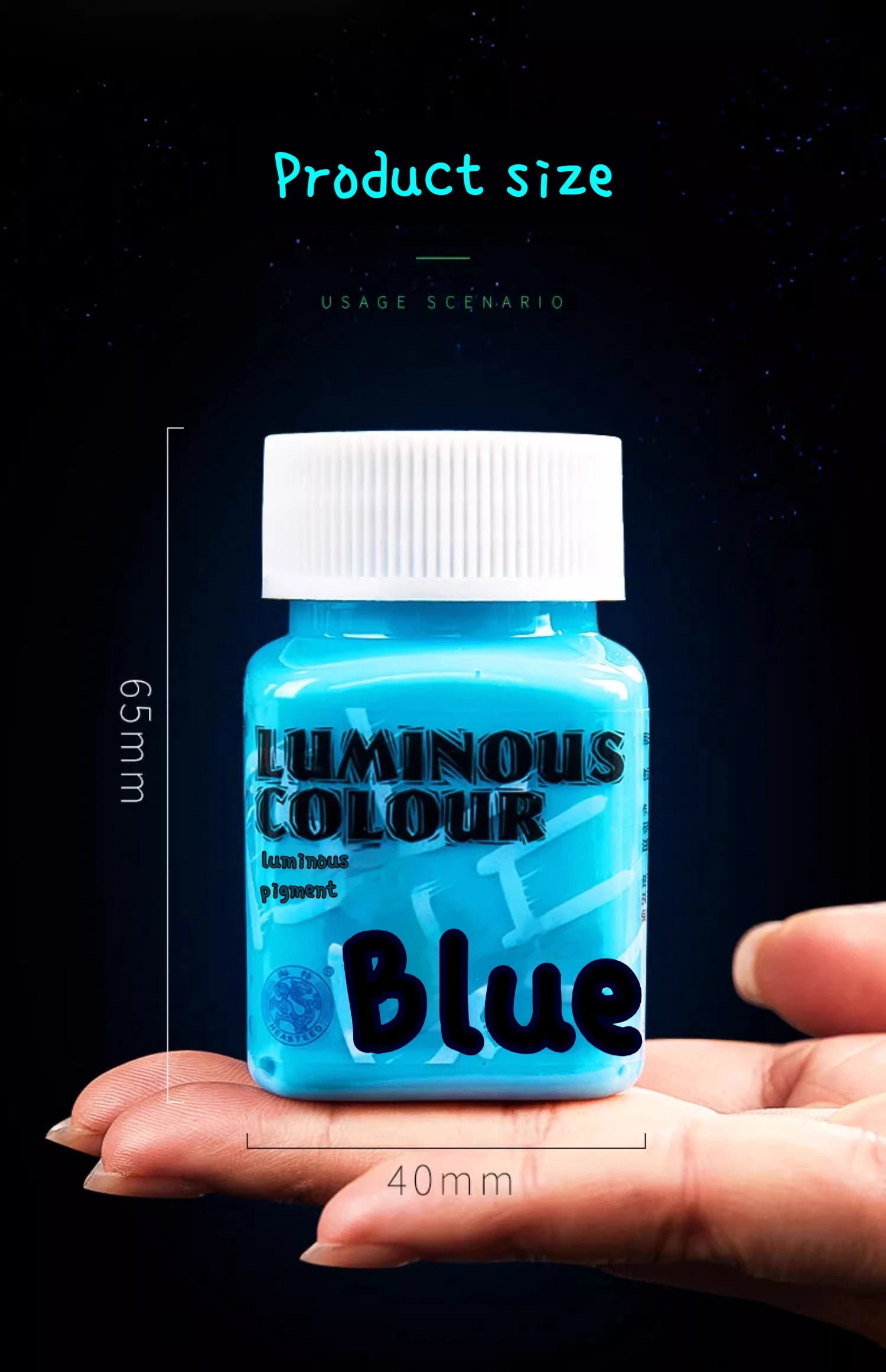 58ML Fluorescent Acrylic Pigment – Glow in the Dark