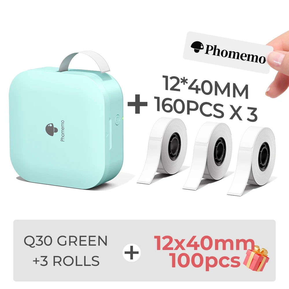Q30 Thermal Label Printer, Pictured Packages