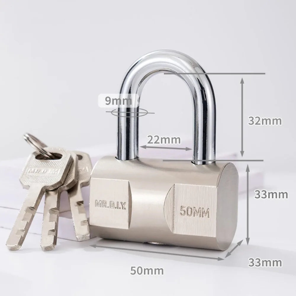 Stainless Steel Padlock for Gates and Containers, 4 Sizes