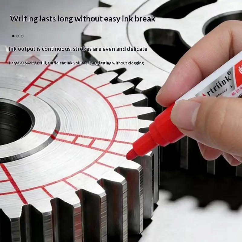 Screw Positioning Marker Pen Waterproof Quick Drying Permanent Marking Pen For Motorcycle Car Mechanical Maintenance Assembly