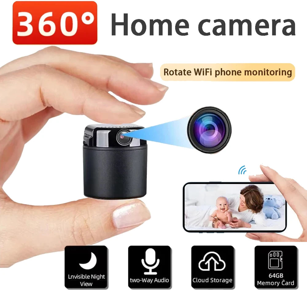 1080P Mini HD Camera Wireless WiFi Security Cam with Night Vision