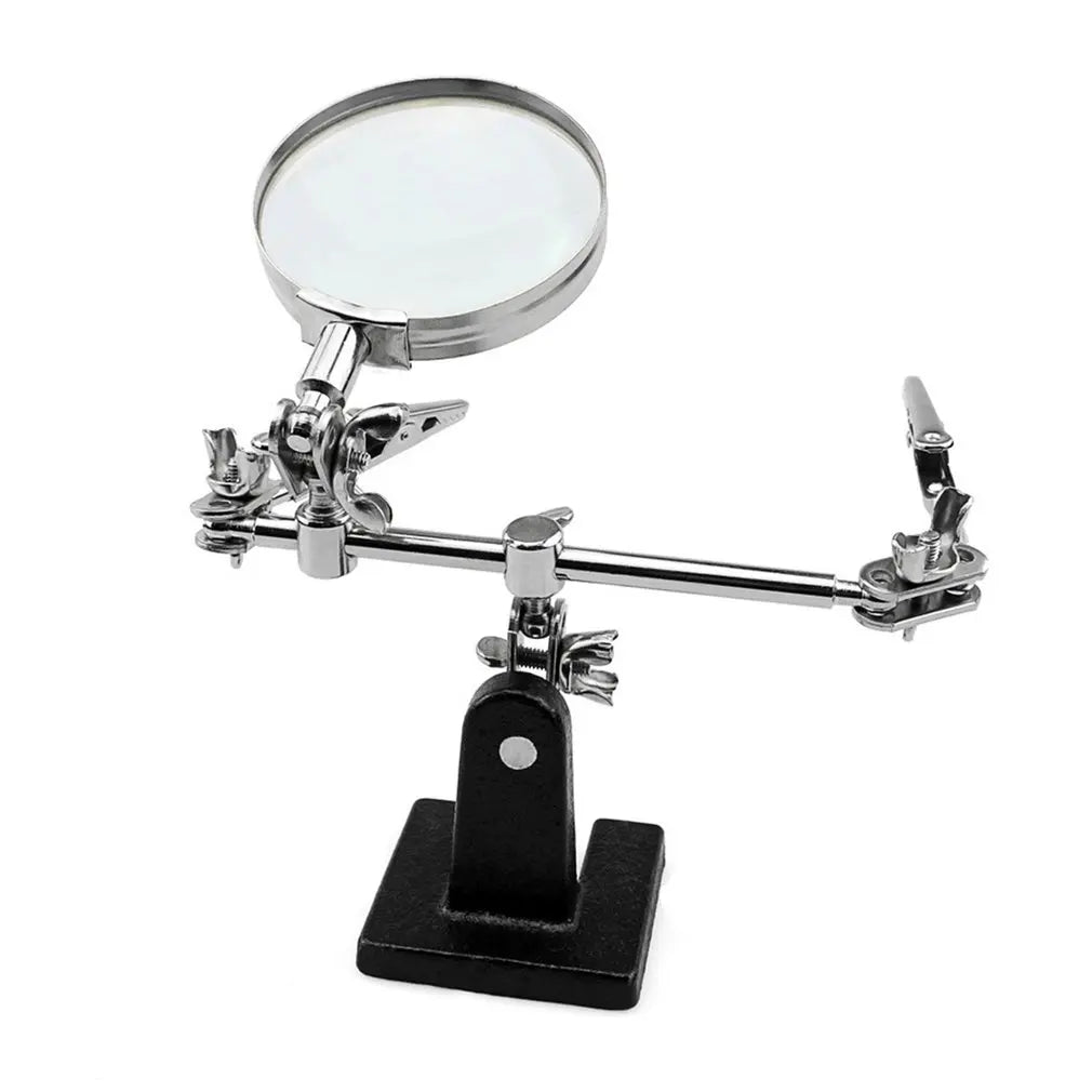 TE-805 Helping-Hands Magnifier with Two Clips