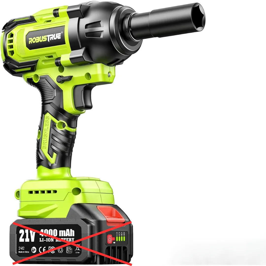 1200Nm 1/2 Inch Cordless Impact Wrench with 2 x 4.0Ah Batteries