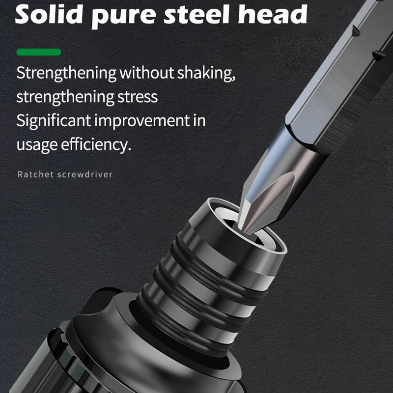 Telescopic T-Handle Ratchet Screwdriver Set