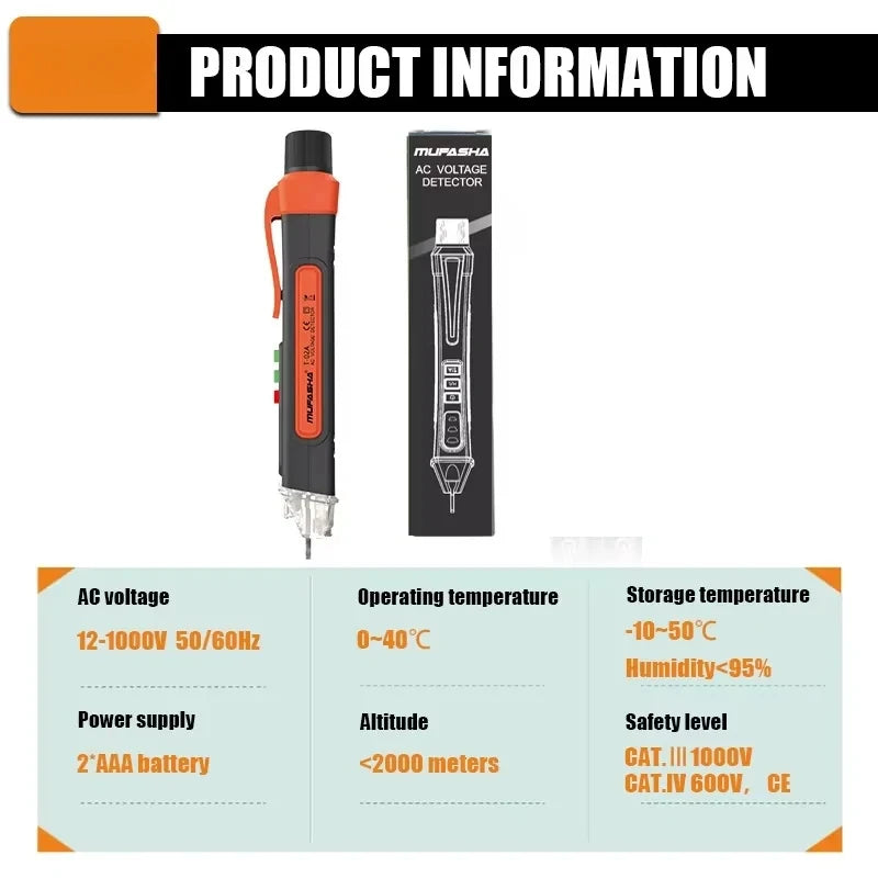 Dual-Sensitivity Non-Contact AC Voltage Detector