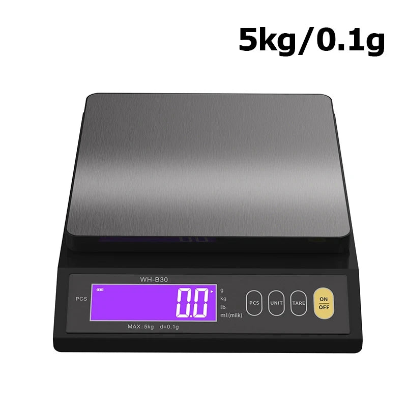 USB-Rechargeable Digital Kitchen Scale - Capacity Options