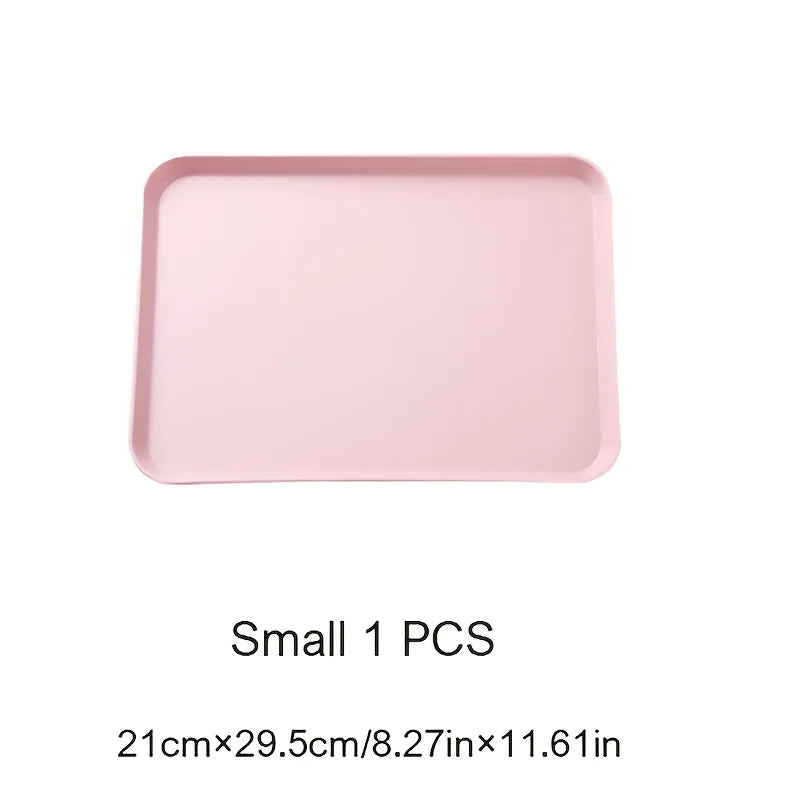 Rectangular Plastic Serving Tray, Small or Large