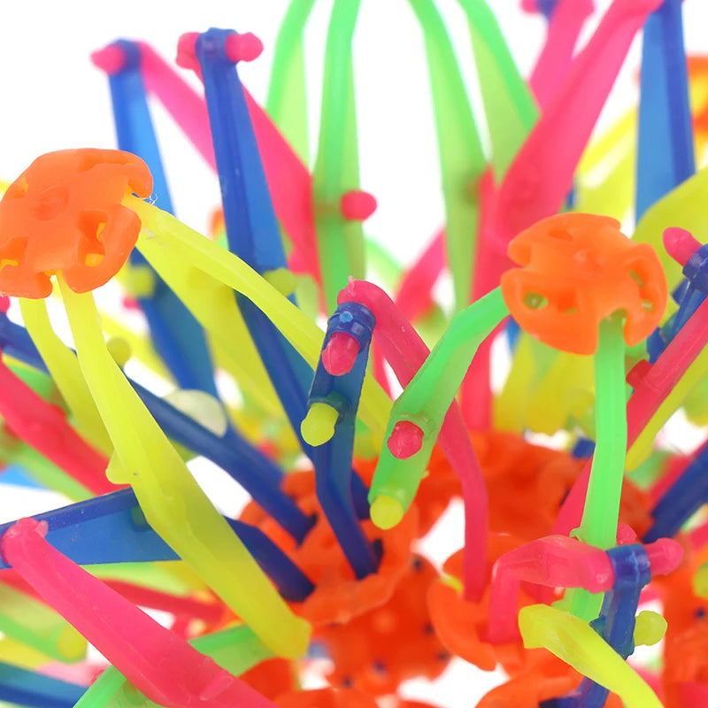 Children Magic Telescopic Ball Outdoor Flower Ball Throwing Ball Variety Blossom Party Funny Props Parent-Child Interaction Toy 