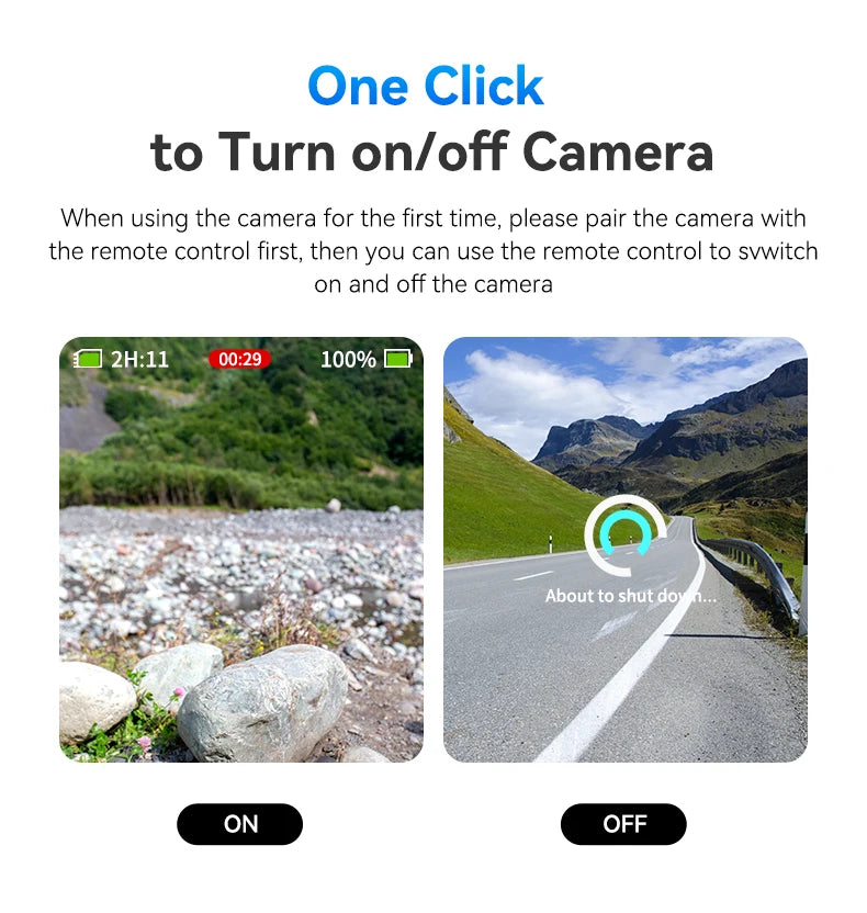 Telesin Su Geçirmez Bluetooth Uzaktan Kumanda GoPro Kameralar için