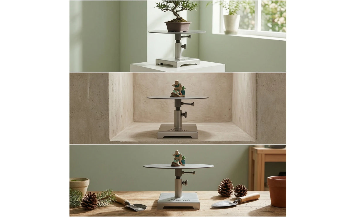 Obrotowy Stół Warsztatowy do Bonsai z Regulacją