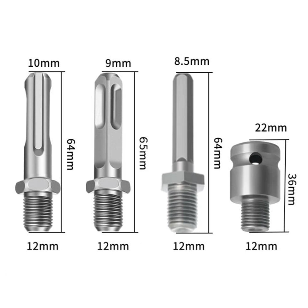 Erdbohrer-Adapter für Bohrmaschine oder Schraubenschlüssel, verschiedene Typen